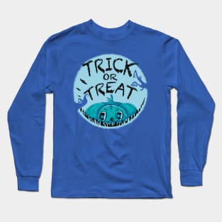 Blue night pumpkin Long Sleeve T-Shirt